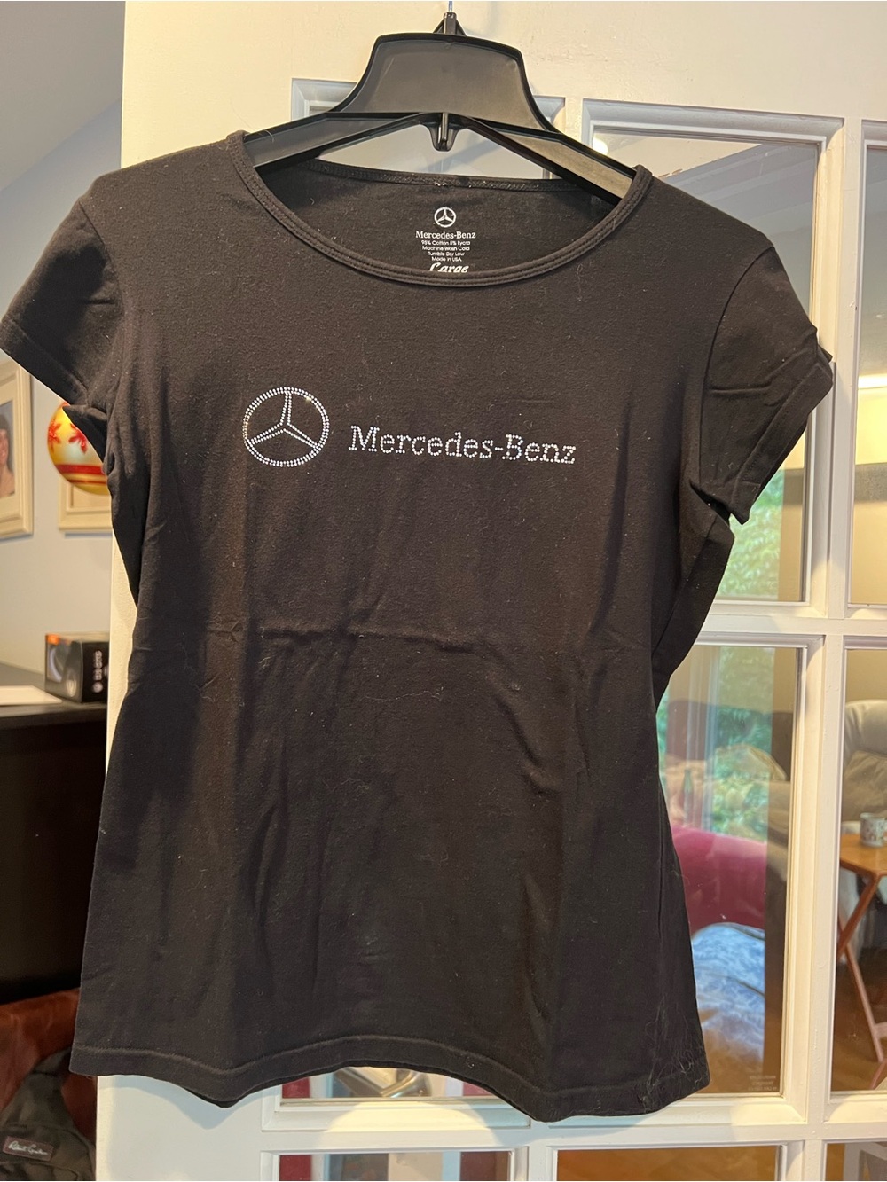 Mercedes-Benz Women's Black Short Sleeve Logo Tee
